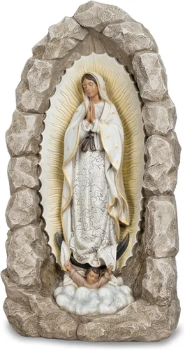 Miniatura 4 de DevotedWalls Nuestra Señora de Guadalupe Estatua - Estatua de Virgen María de 18.8" Católica para Decoración de Interior y Exterior, Gruta