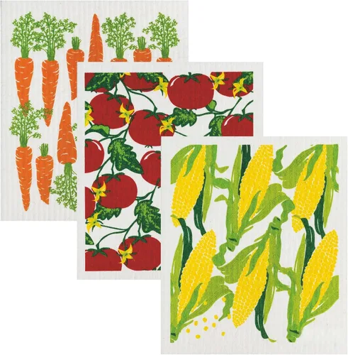 Miniatura 8 de Wet-It! Juego de paños de cocina suecos de 2 unidades - Diseño de palas de pickleball y pickleros, paños de cocina altamente absorbentes, perfectos
