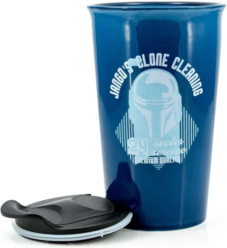 Miniatura 4 de Se7en20 Star Wars Jango Fett Taza de café Taza coleccionable de Star Wars de estilo retro Taza de cerámica con capacidad para 12 onzas