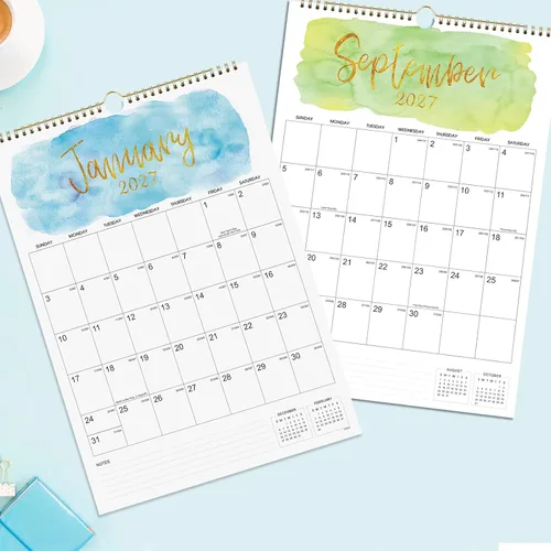 Miniatura 8 de Calendario de pared 2026 – Calendario de pared colgante 2026 de enero de 2026 a diciembre de 2026, 11.4 x 14.6 pulgadas, encuadernación de doble