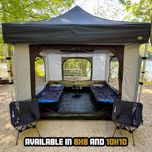 Miniatura 6 de Inserto compacto para tienda de campaña Compact Shelter – Se convierte en habitación cerrada con ventanas de malla, puerta con cremallera, suelo