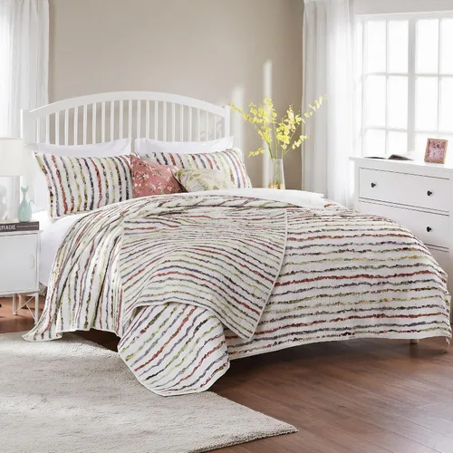 Miniatura 9 de Greenland Home Set de Colcha, Algodón, Multicolor, King