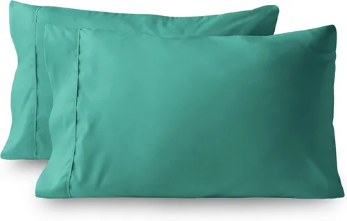 Miniatura 7 de Fundas de almohada – Juego de 2 fundas de almohada de algodón de 600 hilos, calidad de algodón, sedoso y suave, sin arrugas
