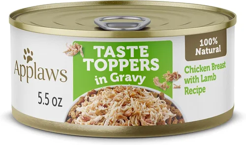 Miniatura 7 de Applaws Taste Toppers, alimento para perros sin granos, ingredientes limitados, pechuga de pollo con carne de res en salsa (12 latas de 5.5 onzas)