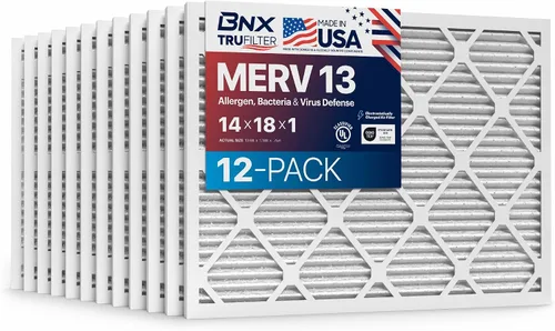 Miniatura 73 de BNX TruFilter - Filtro de aire 10 x 10 x 1 MERV 13, electrostático plisado, para aire acondicionado, HVAC y hornos, para alergias, polen, moho