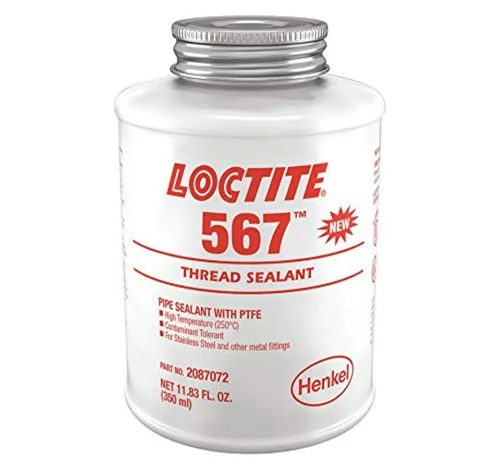 Miniatura 5 de Loctite 2087067 567 Sellador de Roscas Tubo de 50 mL, Blanco (Paquete de 1)
