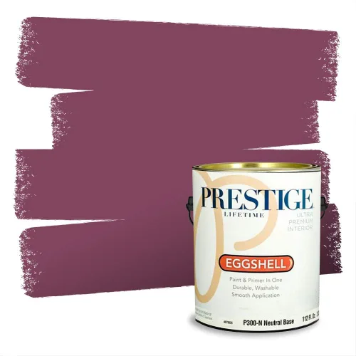 Miniatura 675 de Prestige Paints Pintura exterior e imprimación en uno, 1 galón, plano, coincidencia comparable de Valspar* Amber Rose*