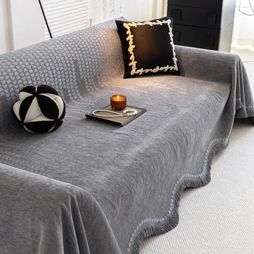 Miniatura 56 de ROOMLIFE Funda de sofá con estampado de leopardo para sofá de 3 plazas, lavable, protector de muebles para perros, funda de sofá suave