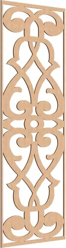 Miniatura 89 de 9 3/8"W x 24 3/8"H x 1/4"T Bellaire Decorativos Paneles de pared de madera calado, abedul