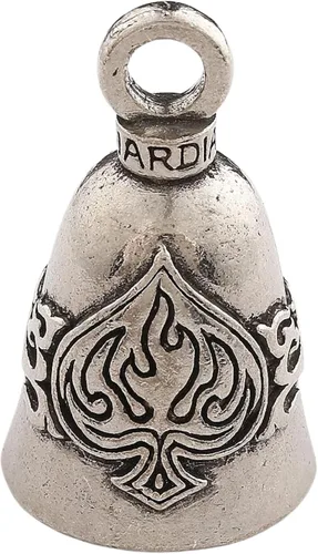 Miniatura 23 de Guardian Bell Good Luck Bell w/Keyring & Black Velvet Bag Motorcycle Bell Lead-Free Pewter Made in USA Phoenix Biker