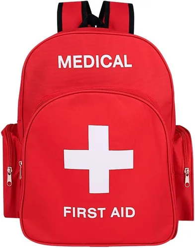 Miniatura 10 de Bolsa de emergencia roja Mochila de primeros auxilios vacía bolsa de primeros auxilios médica tratamiento de primeros auxilios bolsas de trauma