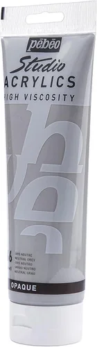 Miniatura 10 de Pebeo Acrílico de alta viscosidad 0.3 oz líquidas Gris neutro