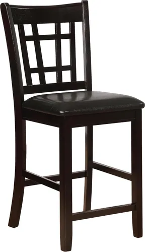 Miniatura 4 de Coaster Home Furnishings LAVON - Sillas tapizadas de madera para mostrador - respaldo de celosía, asientos acolchados - Comedor y cocina - Juego