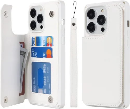 Miniatura 26 de Cavor Funda para iPhone 14 Pro Max con Tarjetero, Funda Cartera para iPhone 14 Pro Max para Mujeres y Hombres, Soporte de Tarjetas de Crédito