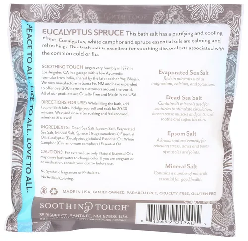 Miniatura 2 de Soothing Touch Bolsa de sales de baño de abeto, eucalipto, 8 onzas