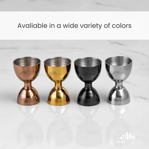 Miniatura 8 de A Bar Above Jigger de campana de alta calidad, acero inoxidable 304 doble jigger de cóctel con 10 medidas internas, herramienta de barra profesional