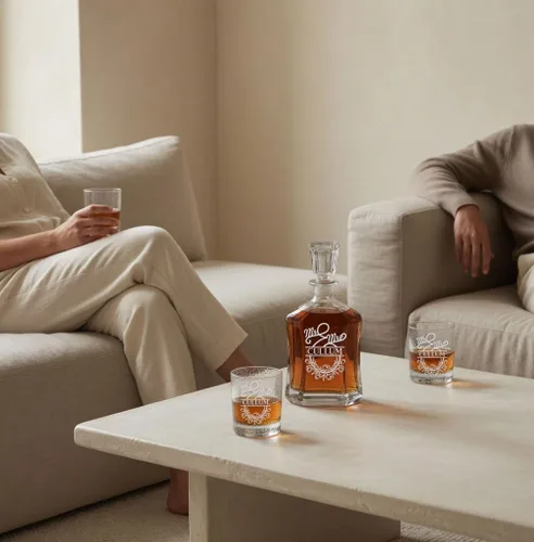 Miniatura 6 de Decantador de whisky personalizado - 4 diseños - Regalos de cumpleaños para hombres 2025, papá, esposo, él, novio - Regalos de whisky para hombres