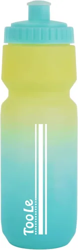 Miniatura 9 de Botella de agua para bicicleta, botella de agua exprimible para ciclismo, a prueba de fugas, sin BPA, con escala de capacidad con tapa superior
