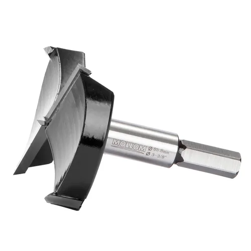Miniatura 54 de Mollom Broca Forstner de 1/4" (6.3 mm) para carpintería precisa con un grosor de carburo YG8 duradero de 0.063 in, esta herramienta de corte