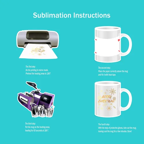 Miniatura 3 de RAINBOWTIE Tazas de sublimación en blanco, tazas de café de sublimación de 11 onzas, taza de cerámica con revestimiento blanco, juegos de tazas
