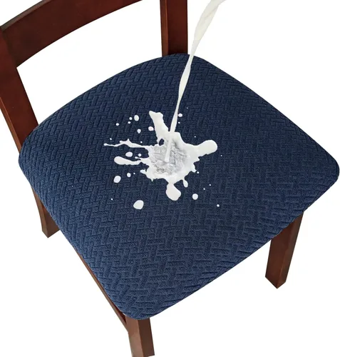Miniatura 12 de Genina Fundas de asiento impermeables para sillas de comedor, fundas de asiento de silla de comedor, fundas de asiento de cocina, fundas de asiento