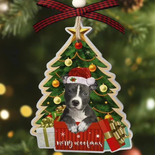 Miniatura 11 de Adornos de perro boxer para árbol de Navidad, adorno de aluminio boxer, decoración de Navidad 2023 para amantes de los boxeadores, mamá de perro
