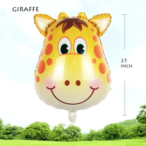 Miniatura 8 de Decoraciones de Fiesta de Cumpleaños de Safari de Selva - Paquete de 6 Globos Gigantes de Animales para Niños de Safari, Fiesta de Baby Shower