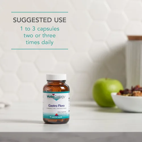 Miniatura 5 de Allergy Research Group NutriCology Gastro Flora - Suplemento probiótico - Mezcla de lactobacilos y bifidobacterias - Apoyo a la salud digestiva e