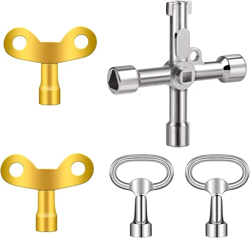 Miniatura 11 de 2 llaves triangulares Matel Triangular Socket Universal Utility Keys para bloqueo de panel triangular. 0.354 in