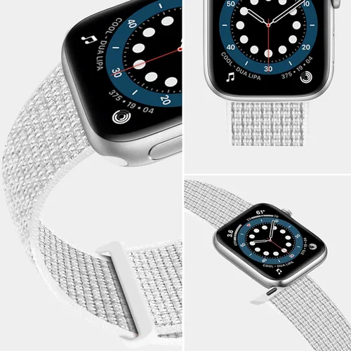 Miniatura 4 de Correa deportiva compatible con Apple Watch Band de 38 mm, 40 mm, 42 mm, 44 mm, iWatch Series 6 5 SE 4 3 2 1, correa de nailon con velcro