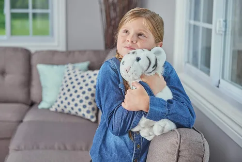 Miniatura 5 de Wild Republic Peluche de cachorro de tigre blanco, 12 pulgadas