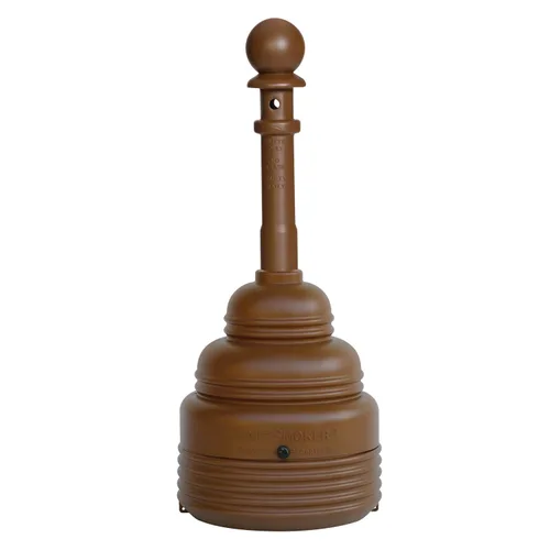 Miniatura 3 de Eagle, SafeSmoker 1208BEIGE Cenicero para exteriores, polietileno de alta densidad (HDPE) con cubo de acero, 4 galones, color beige
