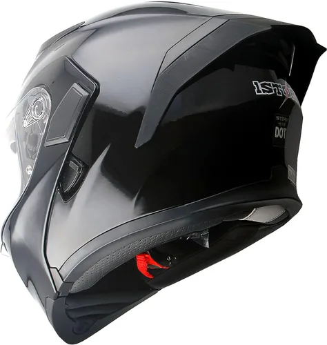 Miniatura 18 de 1Storm Casco modular de cara completa para motocicleta con doble visera abatible y protector solar: HB89 Flecha Azul