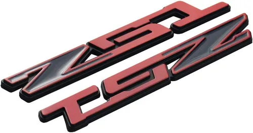 Miniatura 6 de 2 piezas Z51 emblema placa de identificación 3D reemplazo de letra para C5 C6 C7 Corvette (negro)