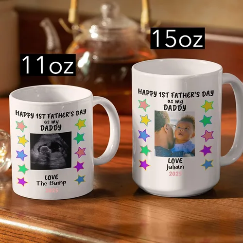 Miniatura 6 de Taza personalizada para papá por primera vez, taza de café para el primer día del padre, primera vez, regalo para papá nuevo, idea del día