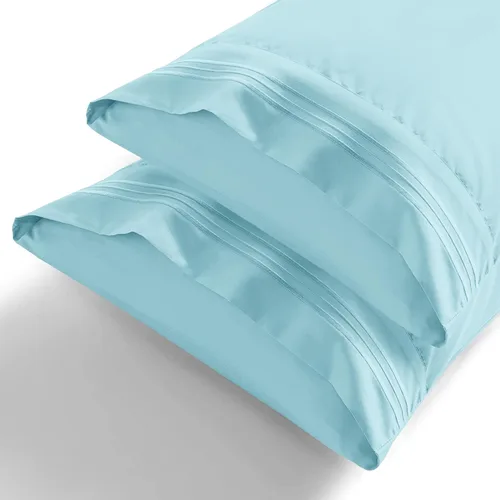 Miniatura 3 de Elegant Comfort Juego de fundas de almohada de 2 piezas de calidad hotelera, lujosas y suaves fundas de almohada de calidad egipcia de 1500 hilos
