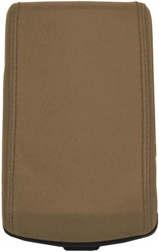 Miniatura 5 de Funda para reposabrazos de consola de Nissan D22 Frontier 99-04, piel sintética, color beige oscuro