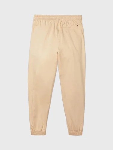 Miniatura 2 de Tommy Hilfiger Pantalón de algodón y lino con cordón para mujer con trabillas para dominar