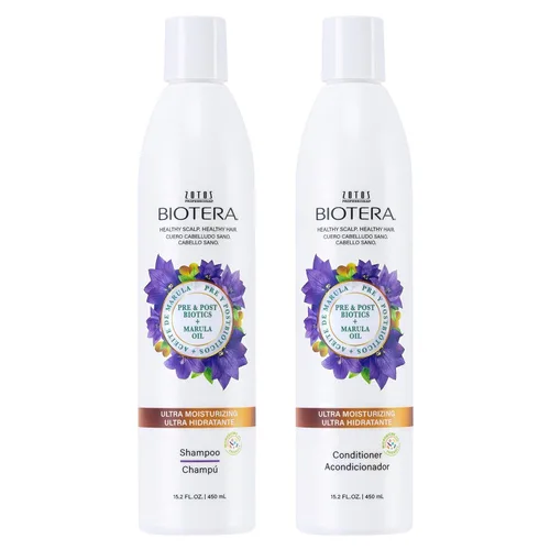 Biotera Juego de champú y acondicionador ultra hidratante | Hidrata el cabello seco, dañado y grueso | Apto para microbiomas | Vegano y sin pruebas