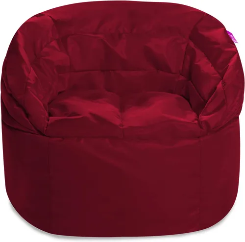 Miniatura 100 de Posh Beanbags - Sillón puff grande, 38 pulgadas, color azul rey sólido Nylon suave - Azul real