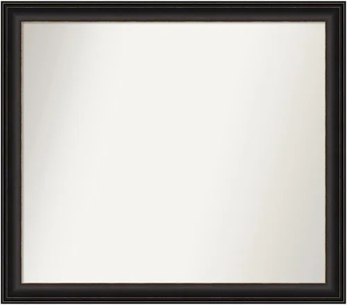 Miniatura 18 de Amanti Art Espejo de baño de bronce para sobre el fregadero, 24 x 24 pulgadas, espejo cuadrado de bronce Lara para tocador, marco de madera