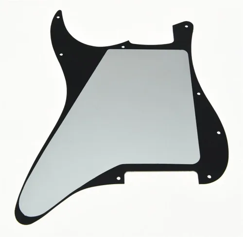 Miniatura 2 de KAISH Golpeador ST de 11 agujeros en blanco, placa de rascar en blanco, sin agujeros de recogida para Stratocaster/Strat, fabricado en Estados