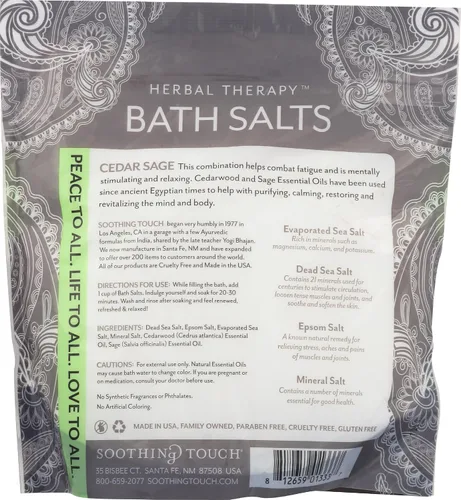 Miniatura 2 de Soothing Touch Cedar Sage Restoring Bath Sales Pouch 32 Oz