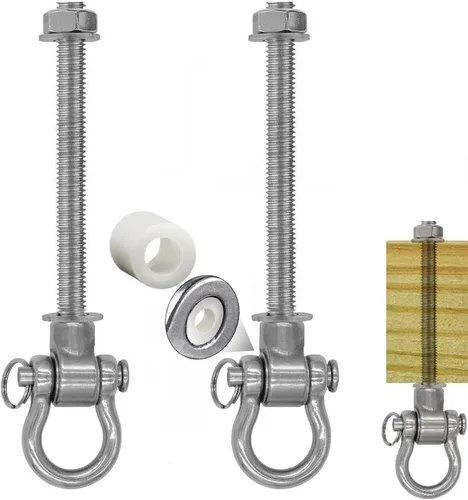 2 rodamientos silenciosa resistente columpio permanente antioxidante columpio 180° de capacidad, 1500 libras de capacidad, hamaca de yoga, 11