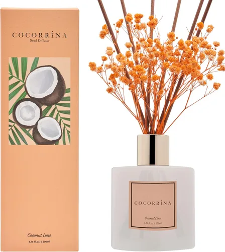 Miniatura 62 de Cocorrína Juego de difusor de varillas - Difusor perfumado de rosa satinada con varillas para el hogar, difusor de varillas para decoración
