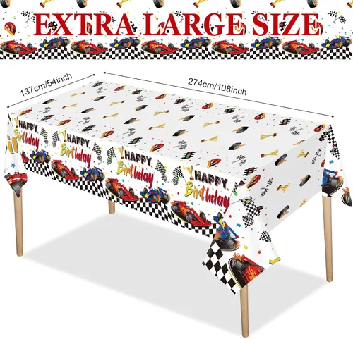Miniatura 2 de Tudomro Mantel para auto, 3 unidades, rectangular, desechable, de plástico, 54 x 108 pulgadas, resistente a las manchas, impermeable, para niños
