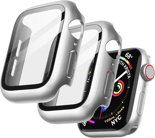 Miniatura 28 de JETech Funda con protector de pantalla para Apple Watch SE 3/2/1 (2025/2022/2020)/Series 6 5 4 de 1.575 pulgadas, cubierta protectora total, Negro