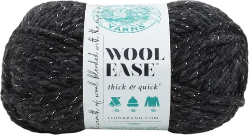 Miniatura 188 de Lion Brand Yarn - Ovillo de lana Wool-Ease Thick & Quick color fuerza aérea