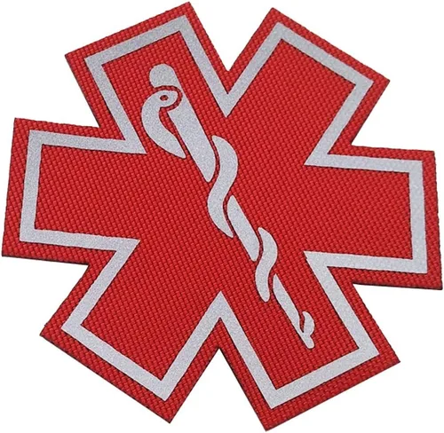 Miniatura 4 de 2 parches reflectantes para médicos, con parte trasera de gancho para ropa de 2.76 pulgadas Color 5