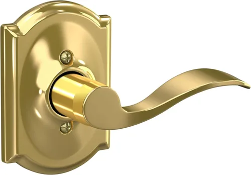 Miniatura 20 de SCHLAGE - Manija de puerta Accent con cerradura de paso libre para pasillo y armario en bronce antiguo - F10 ACC 716 Bronce Envejecido